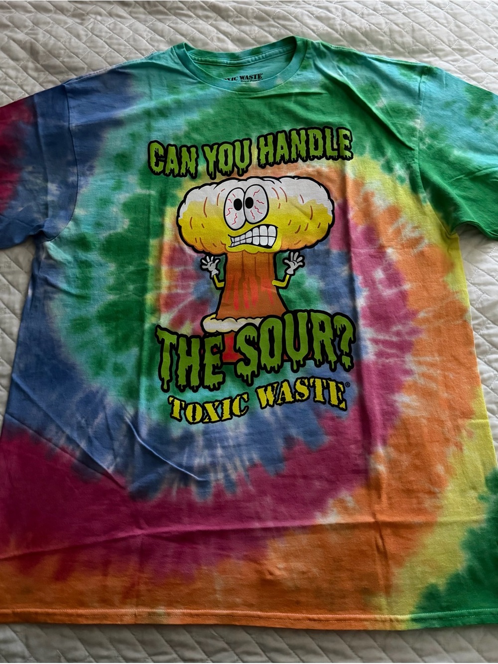 Kids Tie-Dye 'Can You Handle The Sour? Toxic Waste' Graphic Tee - Multicolor